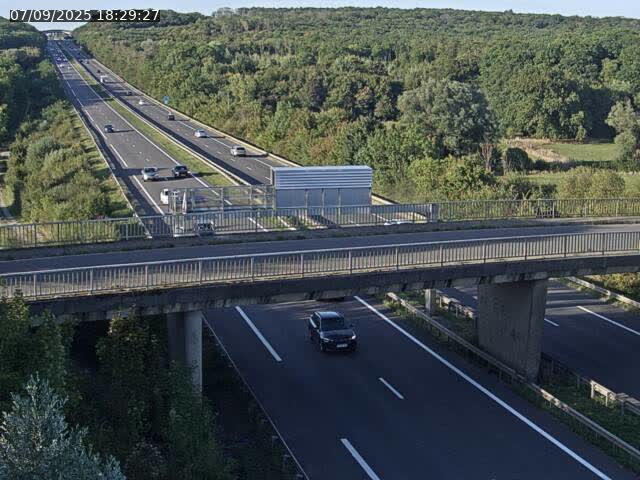 Caméra autoroute France - A31, Zoufftgen direction Luxembourg-ville, à la frontière entre la France et le Luxembourg