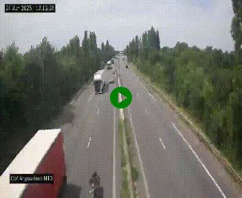 Webcam routière à la fin de la N10, en périphérique ouest d'Angouleme, proche de la jonction avec l'A10
