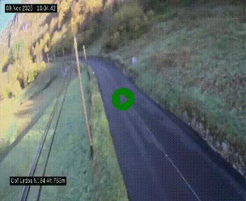 Webcam dans les Pyrénées Atlantique au niveau du col d'Urdos et du fort du Pourtalet sur la N134, en direction du Col et du tunnel du Somport, à 765 mètres d'altitude