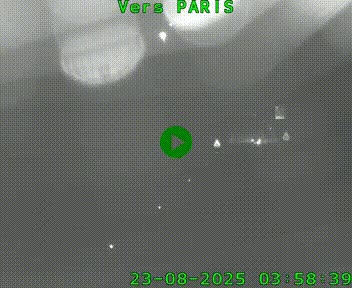Caméra routière sur l'autoroute A20 à Bessines-sur-Gartempe. Vue orientée vers Paris