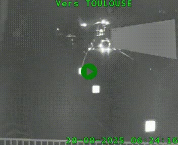 Caméra routière sur l'autoroute A20 à Noailles, en périphérie de Brive-la-Gaillarde. Vue orientée vers Toulouse