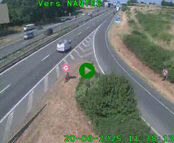 Webcam N147 au nord de Poitiers et à la jonction avec la A10