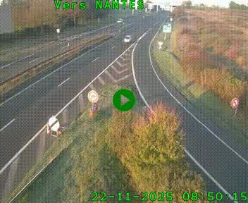 Webcam N147 au nord de Poitiers et à la jonction avec la A10