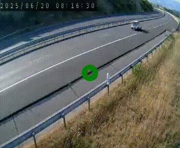 Caméra autoroutière France - A75, Engayresque, entre Millau et Séverac-le-Chateau, en direction de Montpellier