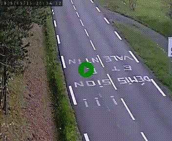 Caméra routière France - N102, au niveau du col de Montmirat à Saint-Etienne-du-Valdonnez à 1039 mètres d'altitude