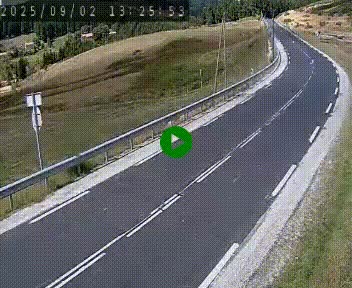 Webcam routière au niveau du col de la Chavade en Ardèche, sur la N102 à 1266 mètres d'altitude