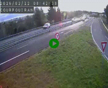 Caméra routière France - N109, Courpouiran - La plaine, en direction de Clermont l'Hérault, à la sortie de Montpellier