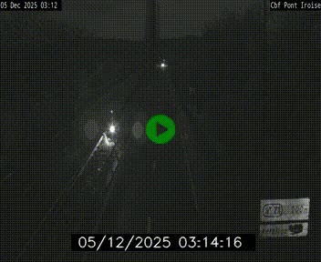 Webcam sur la N165 après le Pont de l'Iroise, à l'entrée de Brest