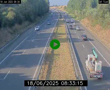 Webcam sur le périphérique de Rennes (N136) à hauteur de Tizé, à l'est de la ville