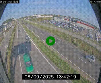 Webcam sur la N165 à hauteur de Caudan, dans le Morbihan.