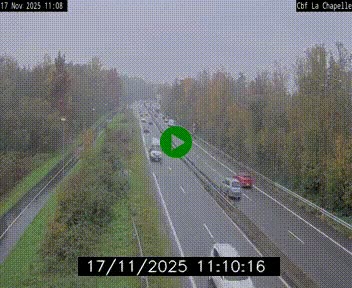 Webcam sur le périphérique de Nantes (N844) à hauteur de Porte de la Chapelle, au nord de la ville