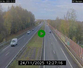 Webcam sur le périphérique de Rennes (N136) à hauteur de Maurepas, au nord de la ville