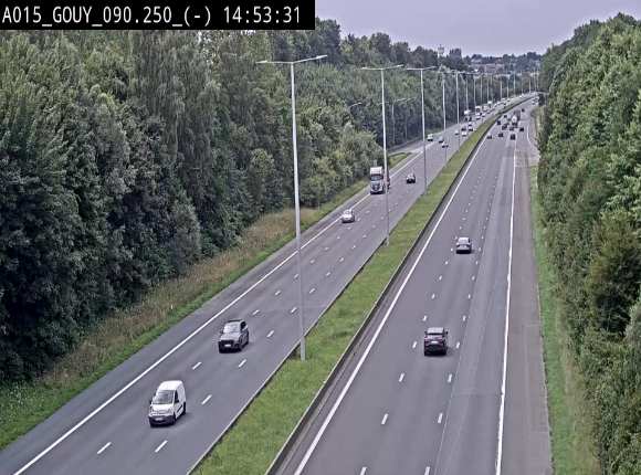 Webcam autoroute Belgique - Gouy-lez-piéton - E42 - BK 90.3