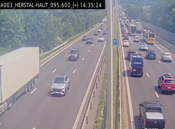 Webcam autoroute Belgique - Herstal - E40 direction Aix-la-Chapelle - BK 97
