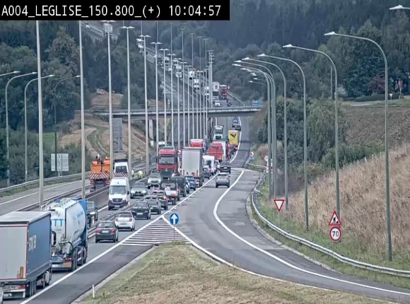 Caméra autoroute Belgique - Côte de Léglise, E411(A4) direction Luxembourg