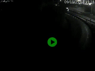 Caméra autoroute à la jonction entre l'A7 et la D301 (Boulevard urbain Sud de Lyon) à Feyzin, au sud de Lyon. Vue orientée vers Mions