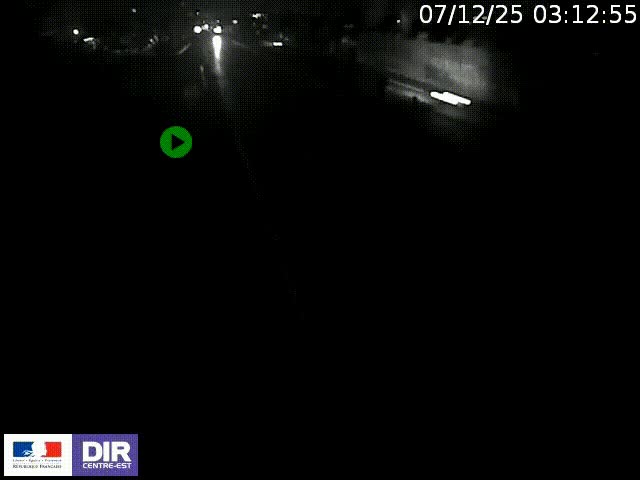 Webcam à Bron sur l'A43 à la jonction avec le boulevard périphérique de Lyon (D383). Vue orientée vers Lyon