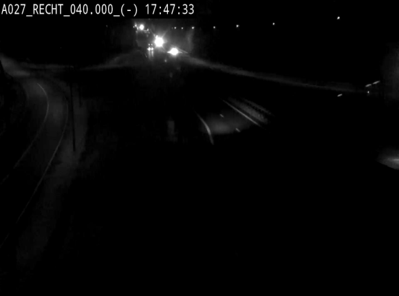 Webcam A27/E42 à hauteur de la sortie 13 Recht à proximité de Malmedy. Vue orientée vers Malmedy et Liège