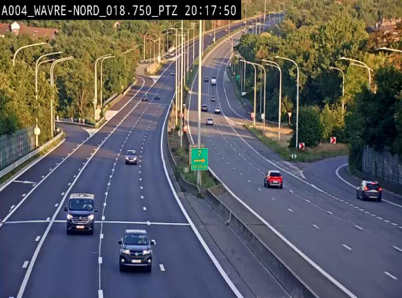 Webcam traffic E411(A4) - BK 18.7 - Bierges (Wavre Nord)
