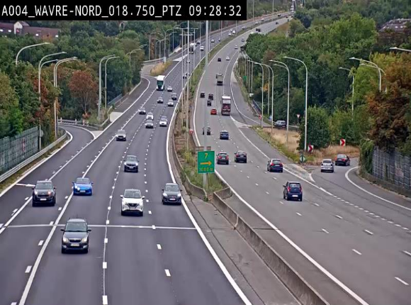 Webcam traffic E411(A4) - BK 18.7 - Bierges (Wavre Nord)