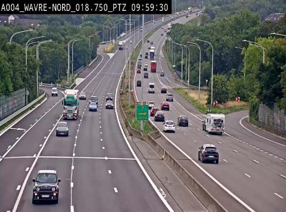 Webcam traffic E411(A4) - BK 18.7 - Bierges (Wavre Nord)