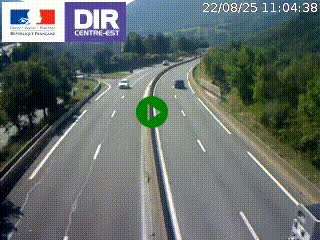 Caméra sur la Nationale 90 (N90) à La Léchère, en direction et à proximité d'Albertville