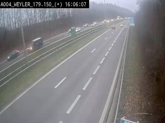 Webcam juste après la sortie 31 Arlon qui permet de rejoindre l'E411 depuis la N82