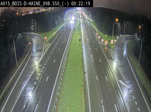 Webcam autoroute Belgique - Bois d'Haine - E42 - BK 98.6