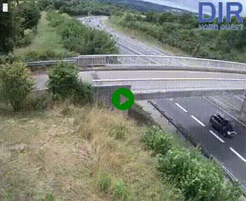 Webcam sur A84 à hauteur de Pont-Farcy, au niveau du pont autoroutier sur la Vire, au sud de Saint-Lô