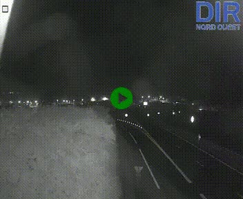Webcam au début de l'A84 sur le périphérique Ouest de Caen (N814) à hauteur de la sortie 9, Porte de Bretagne