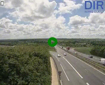 Webcam au début de l'A84 sur le périphérique Ouest de Caen (N814) à hauteur de la sortie 9, Porte de Bretagne