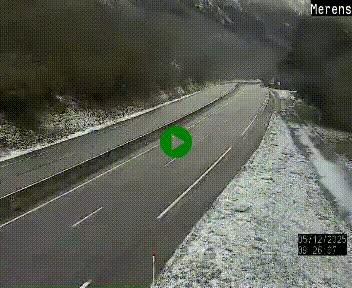 Webcam Ax-les-Thermes sur N20, en direction d'Andorre