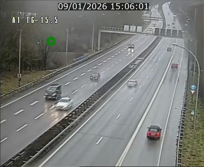 Traffic live webcam Luxembourg Munsbach - A1 direction Luxembourg - BK 15.5