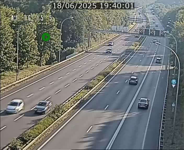Traffic live webcam Luxembourg Munsbach - A1 direction Luxembourg - BK 15.5