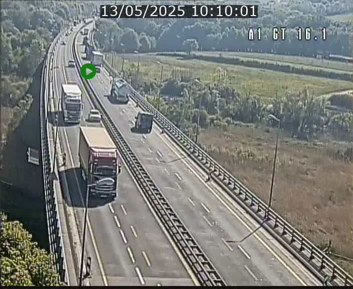 Traffic live webcam Luxembourg Niederanven - A1 direction Allemagne - BK 16.1