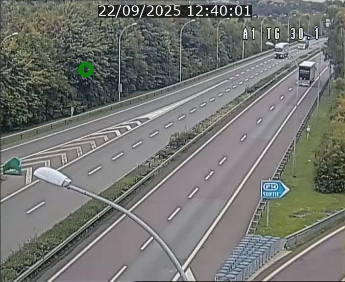Traffic live webcam Luxembourg Grevenmacher - A1 direction Luxembourg - BK 30.1