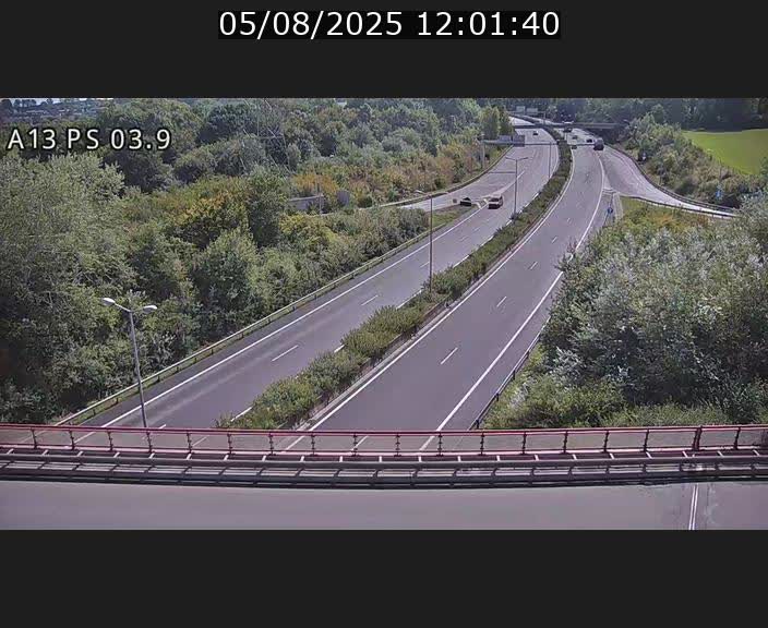 Traffic live webcam Luxembourg Differdange - A13 direction Esch-sur-Alzette - BK 3.9