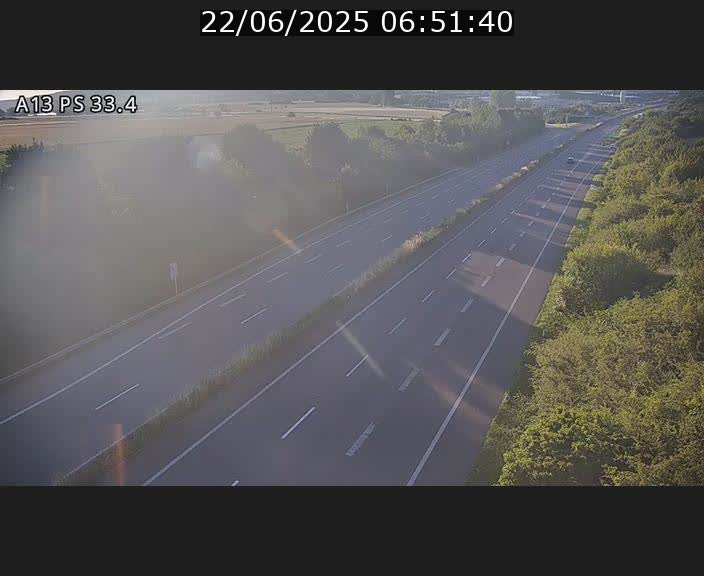 Webcam trafic sur A13 à hauteur de Mondorf-les-Bains en direction d'Altwies