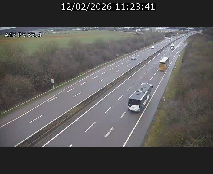 Webcam trafic sur A13 à hauteur de Mondorf-les-Bains en direction d'Altwies