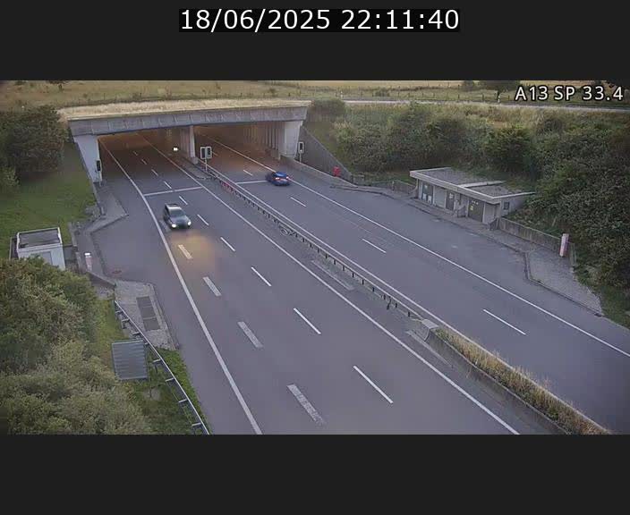 Webcam trafic sur A13 à hauteur d'Altwies en direction de Mondorf-les-bains et en provenance de l'Allemagne