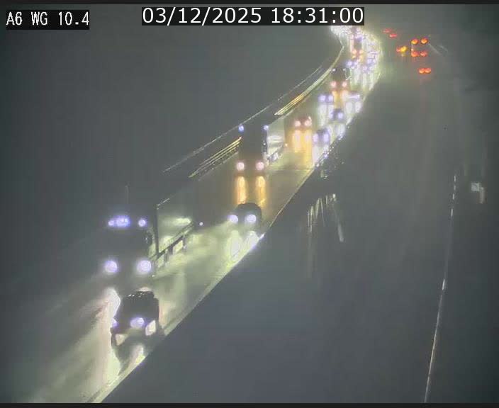 Traffic live webcam Luxembourg Mamer - A6 - BK 10.4 - direction Luxembourg/France/Allemagne