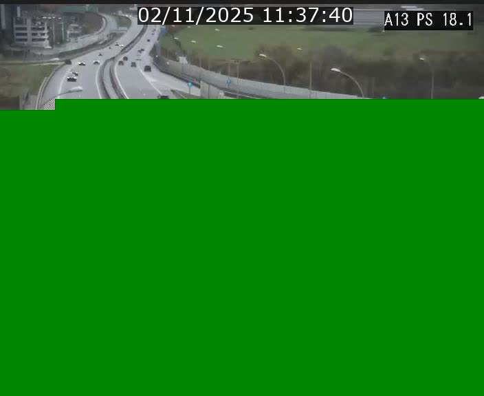 Traffic live webcam Luxembourg Dudelange - A13 direction Croix de Bettembourg - BK 18.1