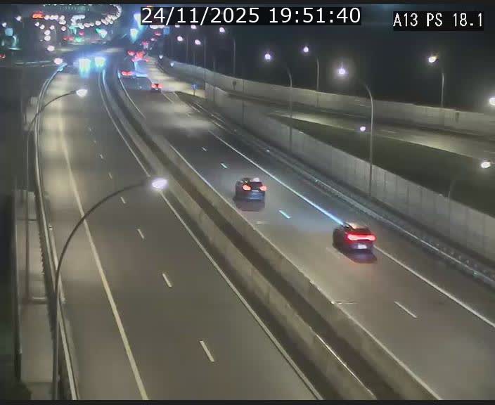 Traffic live webcam Luxembourg Dudelange - A13 direction Croix de Bettembourg - BK 18.1