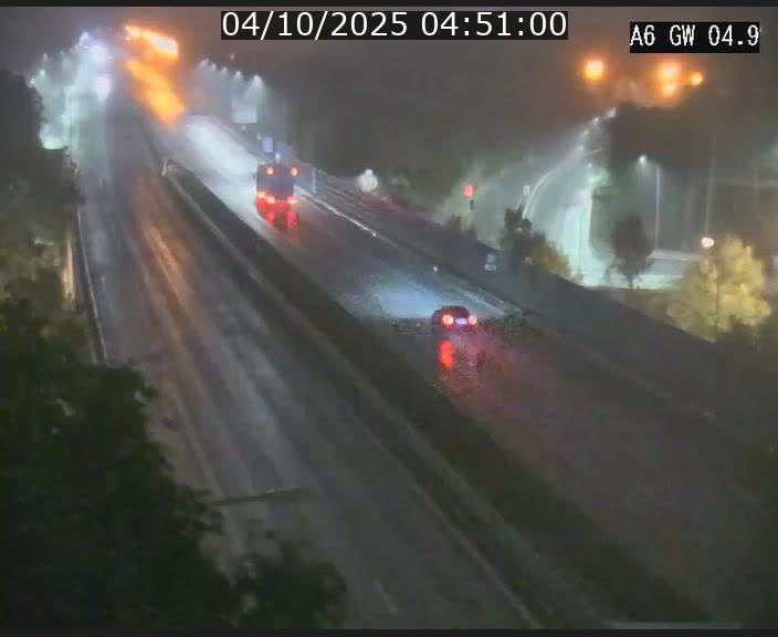 Traffic live webcam Luxembourg Croix de Cessange - A6 - BK 4.9 - direction Belgique