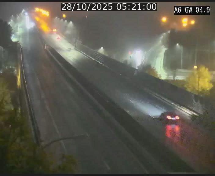 Traffic live webcam Luxembourg Croix de Cessange - A6 - BK 4.9 - direction Belgique
