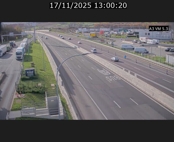 Traffic live webcam Luxembourg Aire de Berchem - A3 - BK 5 - direction France