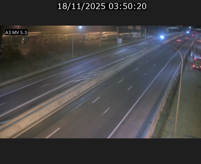 Webcam à l'Aire de Berchem au Luxembourg sur l'A3. Vue orientée vers la France