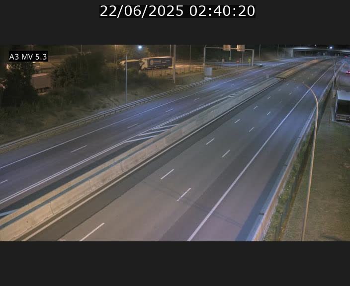 Webcam à l'Aire de Berchem au Luxembourg sur l'A3. Vue orientée vers la France