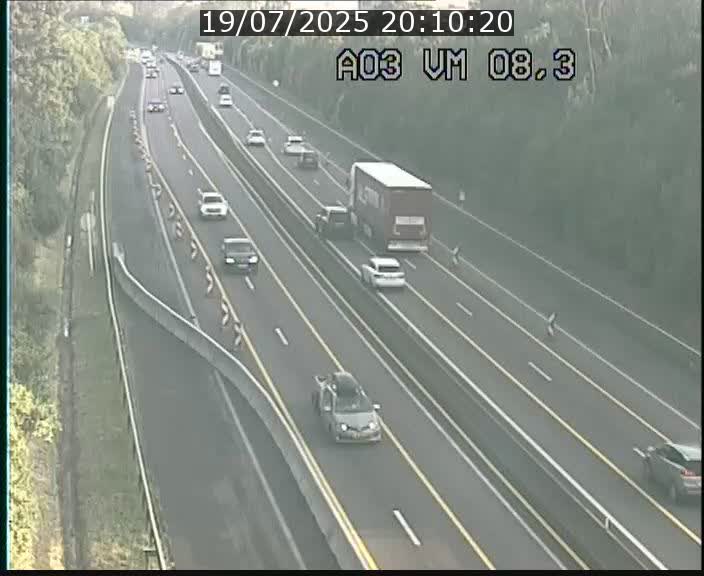 Traffic live webcam Luxembourg Bettembourg - A3 - BK 8.3 - direction France
