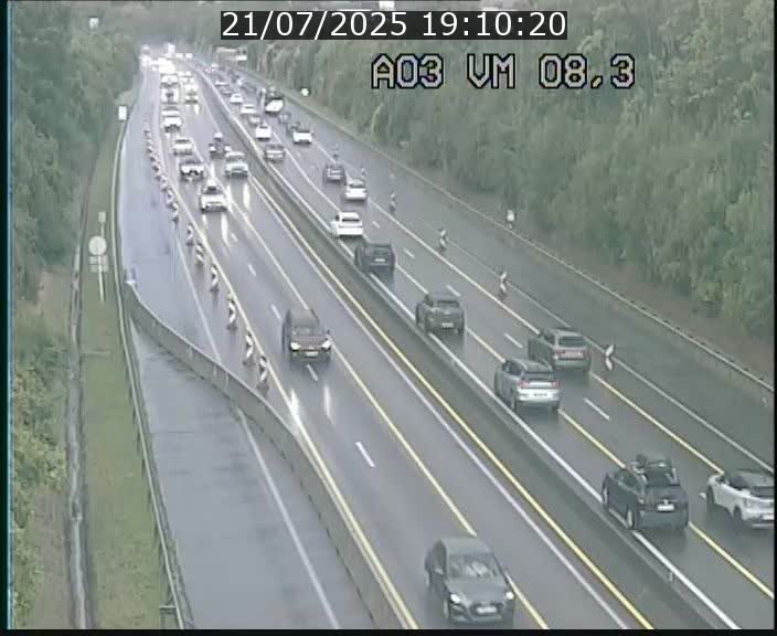 Traffic live webcam Luxembourg Bettembourg - A3 - BK 8.3 - direction France
